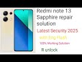 Redmi note 13 Sapphire imei repair 100% tested eng rom qcn file by R unlock 
