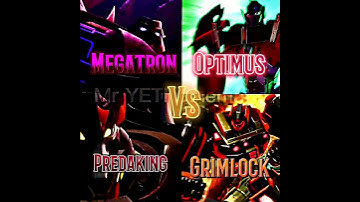 Megatron vs Optimus prime vs Predaking vs Grimlock #megatron#transformers#optimusprime#foc#wfc
