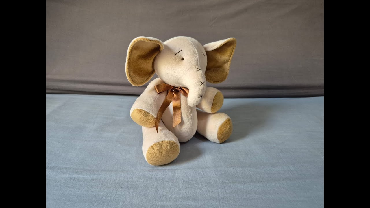 ELEFANTINHO ARTICULADO 30CM - Molde grátis