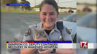 Sampson Co. deputy continues recovery in WakeMed