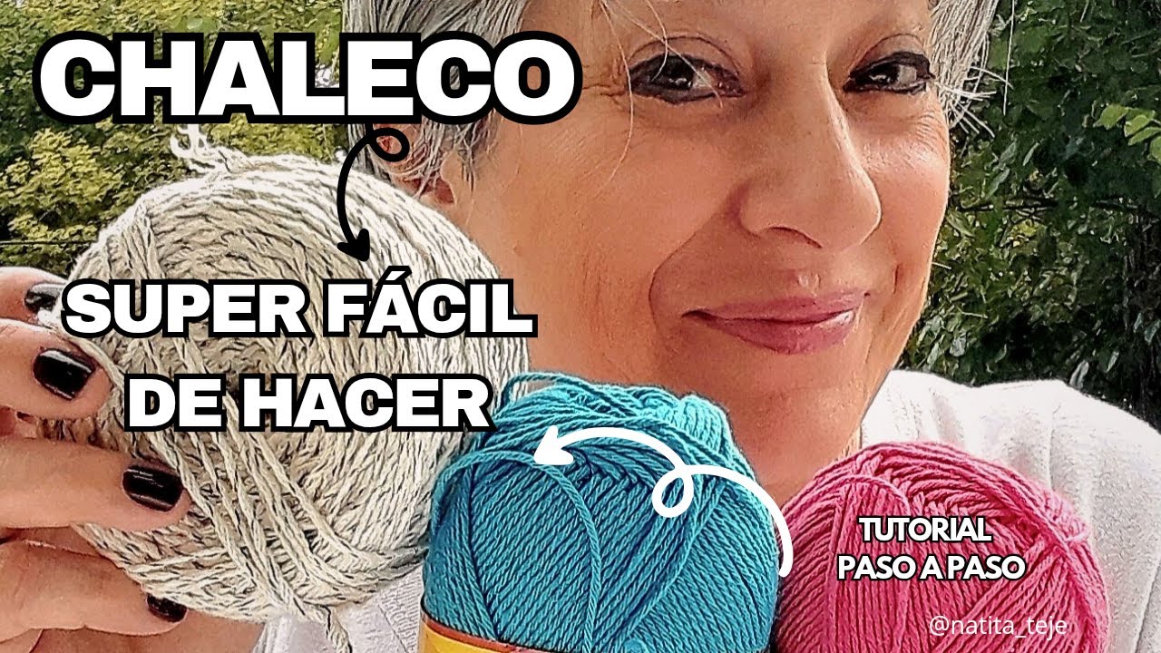 ¡CHALECO LIVIANO De VERANO! Tejido Fácil a Dos Agujas|Paso a Paso| 