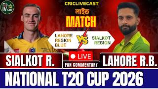 🔴Lahore Region Blues vs Sialkot Region, 11th T20 Live | LAHB vs SIAL | National T20 Cup - Live Score screenshot 2