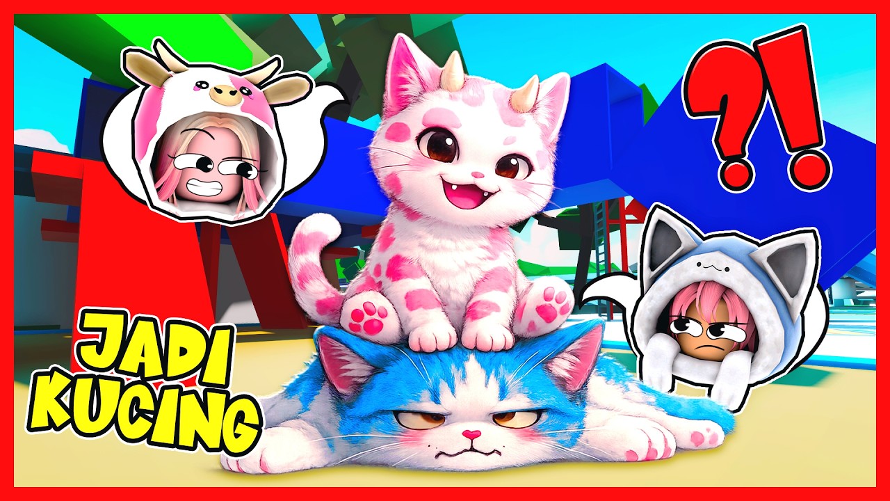 ATUN & MOMON BERUBAH MENJADI KUCING !! Feat @sapipurba  Roblox