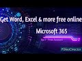 Get Word, Excel, PowerPoint & more online free - Microsoft 365