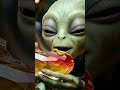 Alien Eats Crystal Hotdog 🌭👽 Crunchy Crystalline ASMR Sounds #shorts