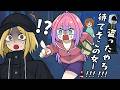【手描き】ひったくり犯に狙われ全力疾走で捕まえるヴィヴィ【ホロライブ/綺々羅々ヴィヴィ/切り抜き漫画】