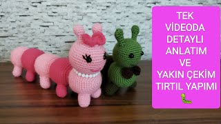 Ami̇gurumi̇ Sevi̇mli̇ Tirtil Nasil Yapilir ? Tek Vi̇deoda Kolay Anlatim