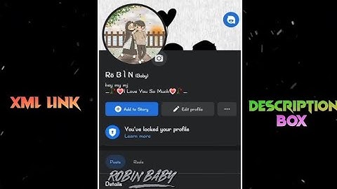 NEW FACEBOOK PROFILE TREND XML💛✨BY ‎@blazeedit07 🐰✨XML LINK DESCRIPTION BOX📦🔰