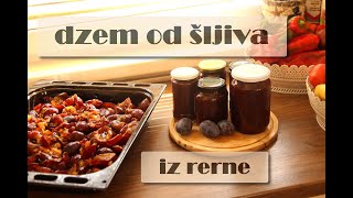 Plum jam from the oven