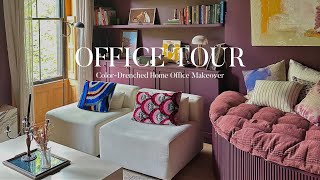 Office Tour | Color-Drenched Home Office Makeover