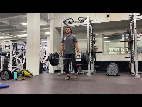 Stagger Stance Hexbar Deadlift
