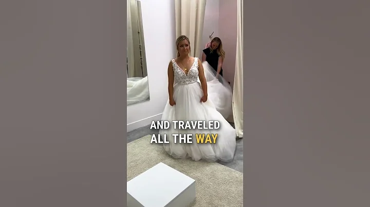 An unexpected surprise while wedding dress shopping 🥰 💕 #shorts