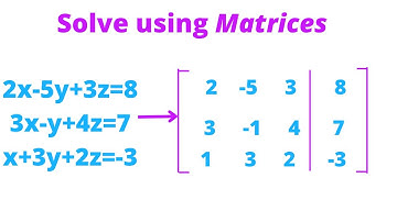 How to solve a system of equations using matrices
