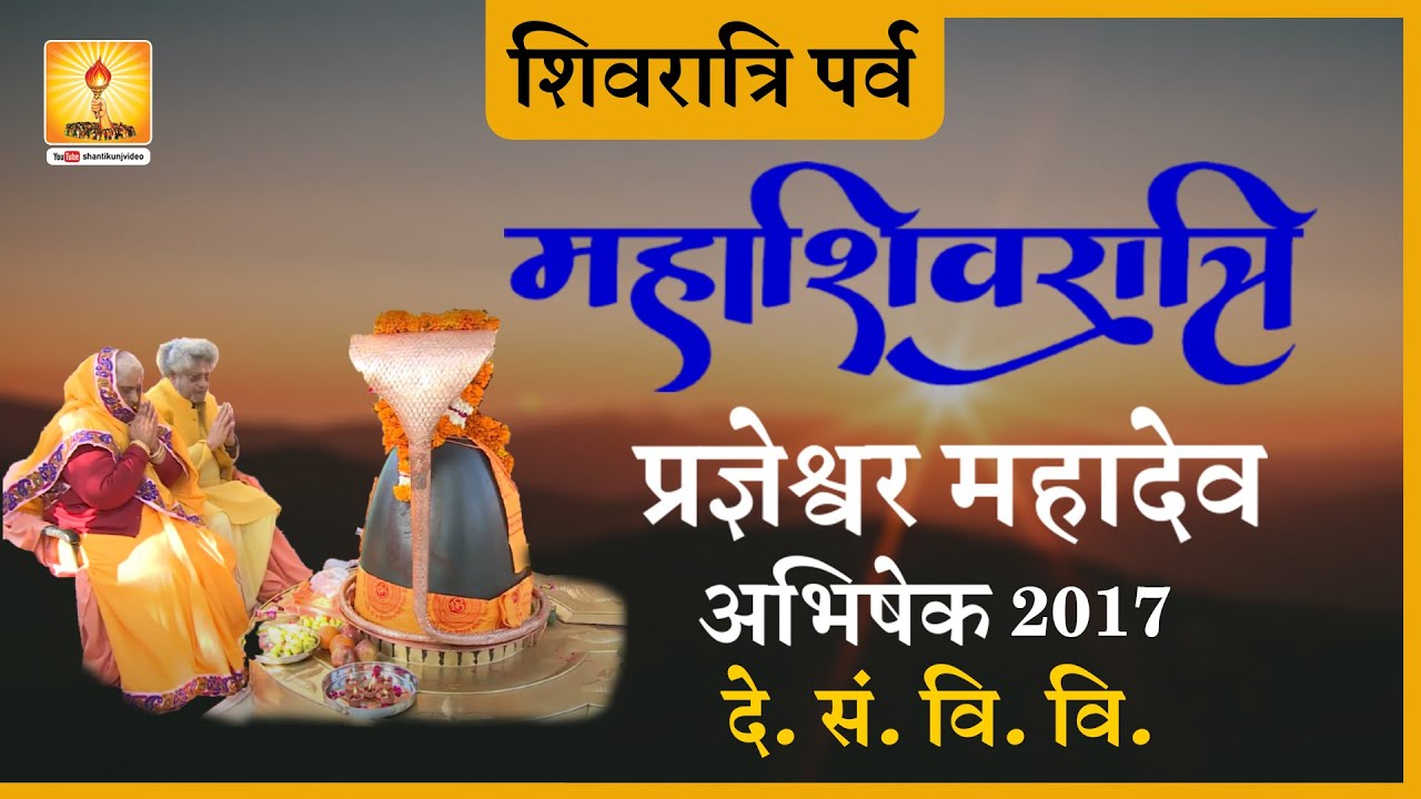 Abhishek - Pragyeshwar Mahadev - Mahashivratri - Dev Sanskriti University, Haridwar 24 Feb. 2017