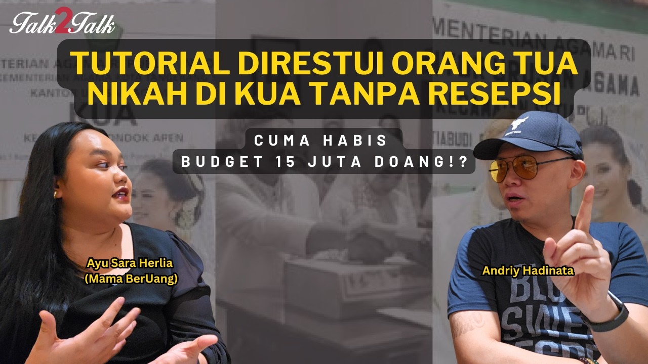 Tutorial Direstui Orang Tua Nikah Di KUA Tanpa Resepsi w/ Ayu Sara Herlia (Mama BerUang)