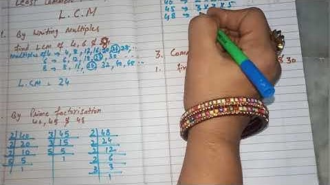 class 4 how to find least common multiple (L.C.M)