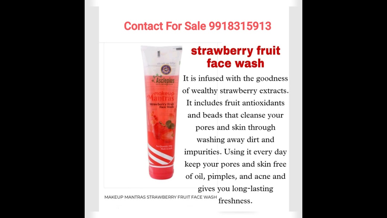 Awpl Strawberry Fruit Face Wash