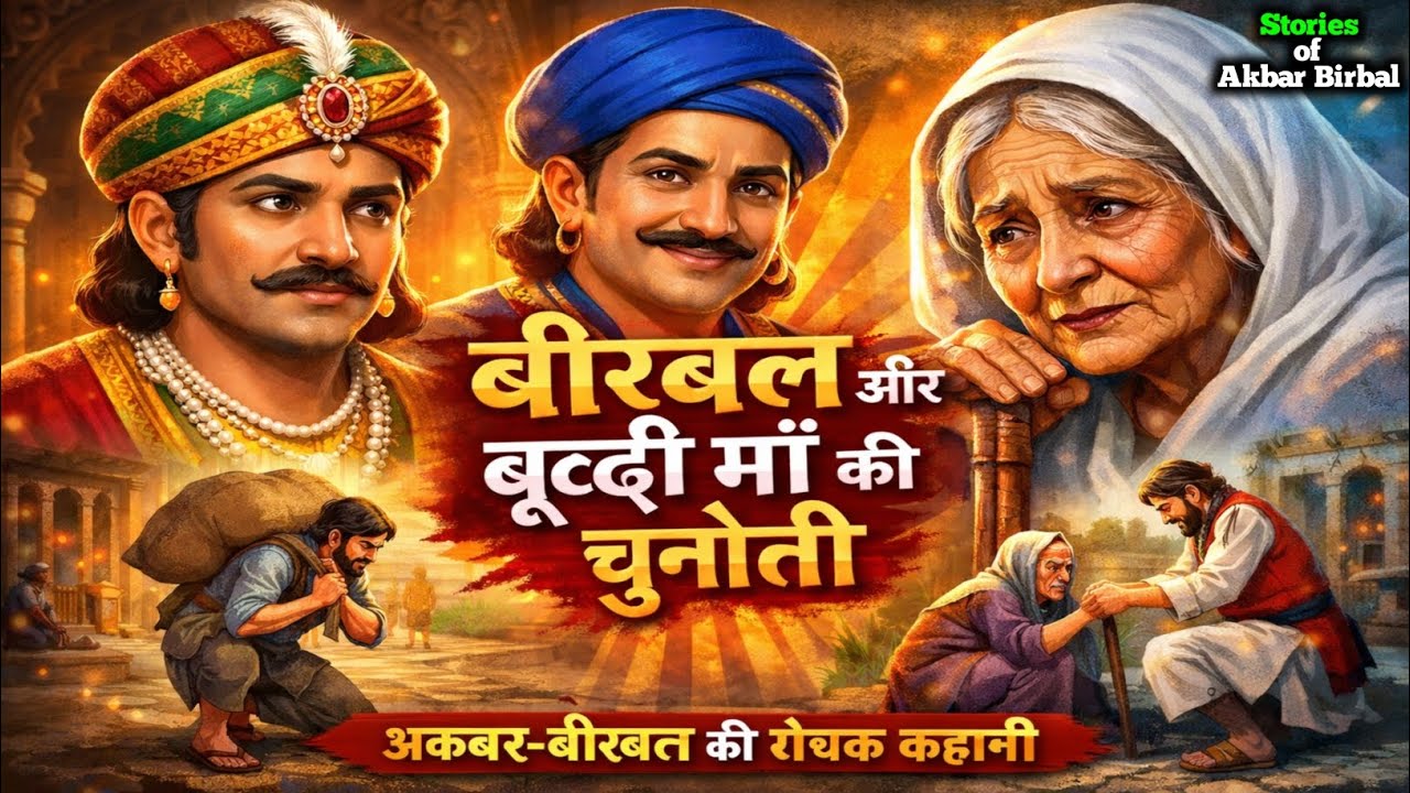 बीरबल को मिली बूढी मां की चुनौती, अकबर बीरबल कि कहानी Akbar Birbal ki kahaniyan | Stories of Birbal