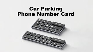 Full Hagibis Apple Magic Keyboard Car Temporary Parking Phone Number Plate Parking License Aluminum Update