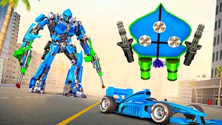 KITE ROBOT TRANSFORMING FORMULA CAR RACING 3D GAME android gameplay screenshot 3