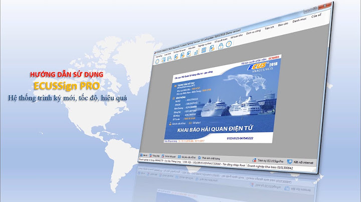 Hướng dẫn sử dụng phần mềm hải quan thái sơn