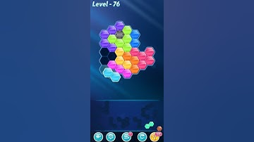 BLOCK! Hexa Puzzle! Rainbow B Level 76 (Basic) - Lösung Solution Walkthrough