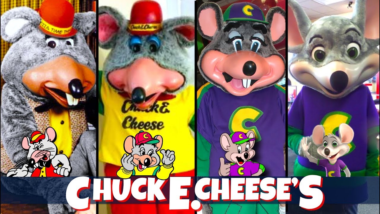 Evolution Of Chuck E Cheese Chuck E Cheese Character History Youtube