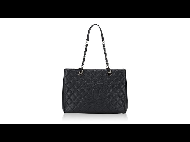 Chanel GST Black Caviar Grand Shopping Tote Bag