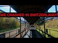 We crashed our campervan on a train!