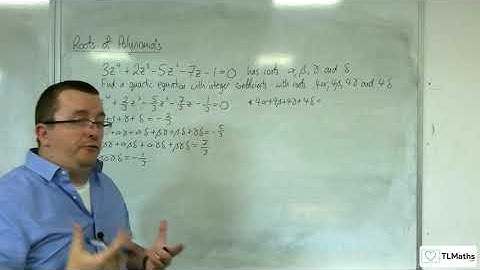 A-Level Further Maths D2-12 Roots of Polynomials: Forming New Equations Part 3