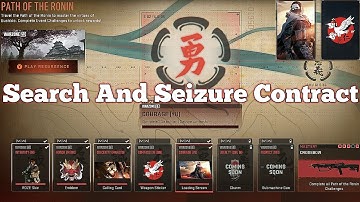 How To Complete New Path Of The Ronin Search & Seizure Contract