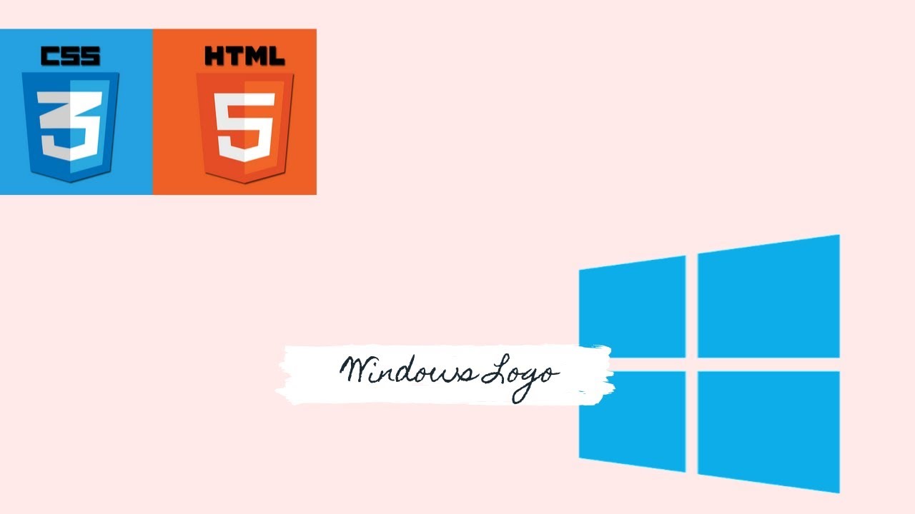 Making Windows 10 Logo in HTML & CSS | Easy and Simple Steps - YouTube