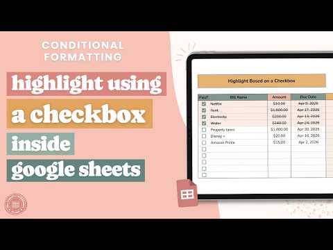 Make Your To-Do List Smarter! Highlight Rows with Checkboxes in Google Sheets