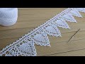 ЛЕНТОЧНОЕ КРУЖЕВО вязание крючком КАЙМА схема узора МАСТЕР-КЛАСС How to Crochet Lace Tape Ribbon