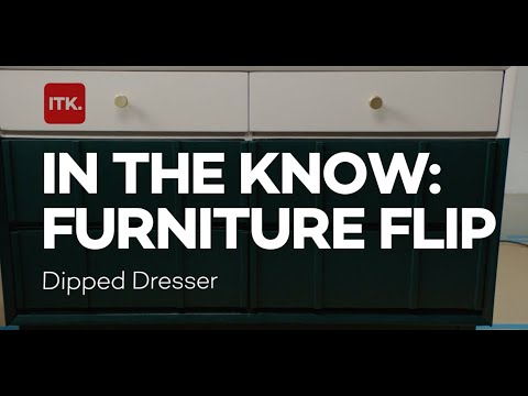 Turn your dresser into a one-of-a-kind piece with this DIY "dipped" look tutorial