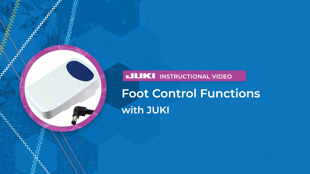 JUKI Tip: Changing Your Foot Control Function Settings 