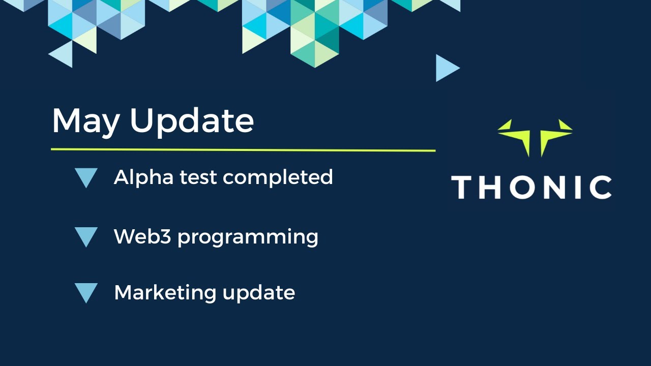 Alpha completed, web3 programming, marketing updates and more! Thonic update - May 2023