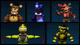 Five Nights Before Freddy's 2 - All Animatronics / Extra Menu