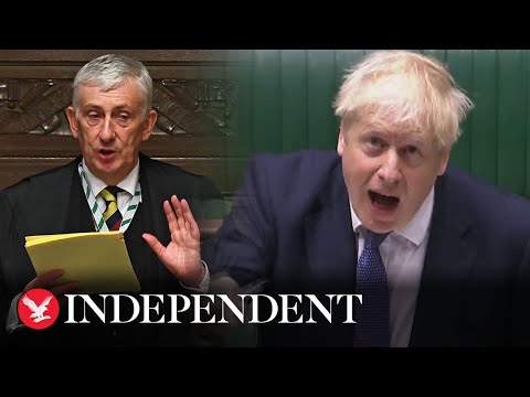 Speaker forced to ask Boris Johnson to sit down four times at PMQs