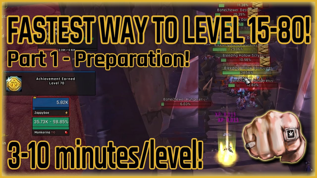 Easiest Fastest Leveling 1-15 / in BFA!!! Mob Grinding Strategy for Low Level! WoW 8.2 - YouTube