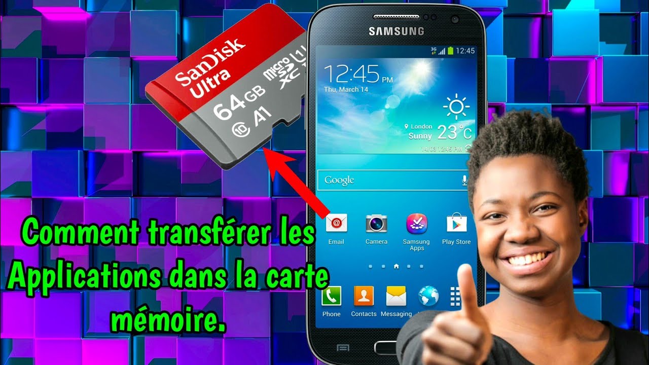Mémoire insuffisante: Comment transférer les Applications dans la carte