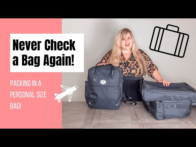 How to Travel with Only a Personal Item • Her Packing List