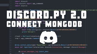 Connect to MongoDB Atlas(mongodb Part 1) - Making a simple bot in Discord.py 2.0