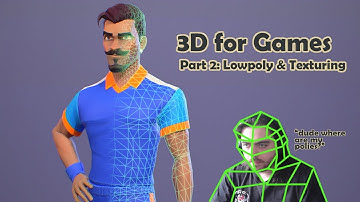 3D Character Creation for Games - Part 2: Lowpoly & Texturing