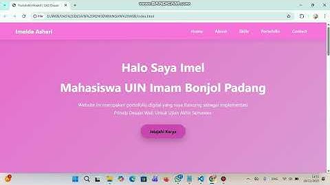 Web Portofolio Desain Pengembangan Web & Cara Hosting