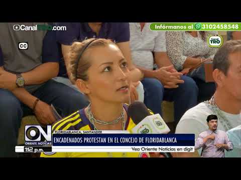 Encadenados protestan en