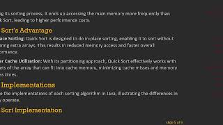 Understanding Merge Sort vs Quick Sort Implementations: An Analysis of Performance