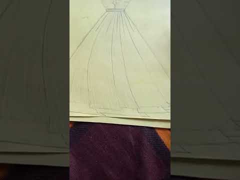Fashion design illustration|| simple dresses drawing|😊