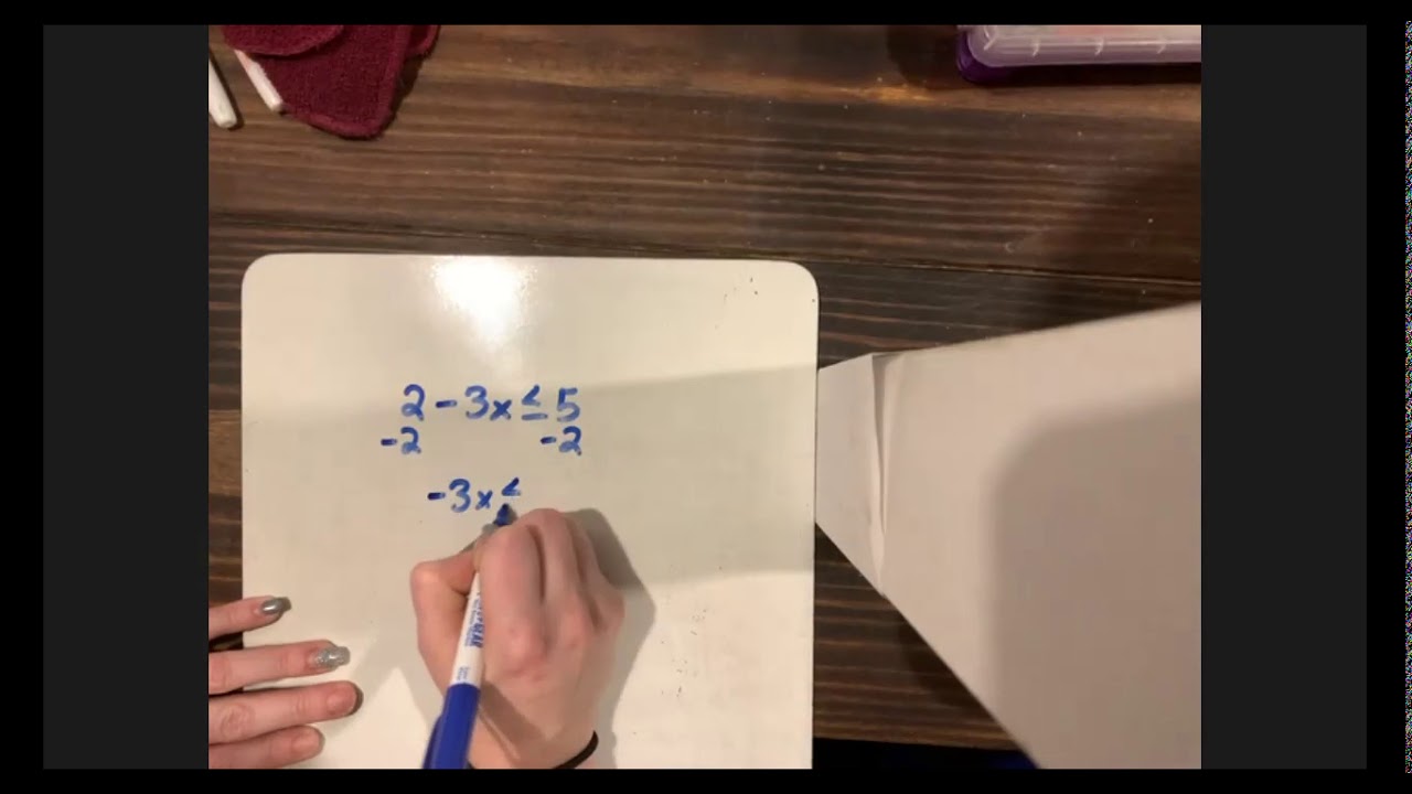 TJC Math 1314 Section 1.7 Part 2 - Linear Inequalities - YouTube