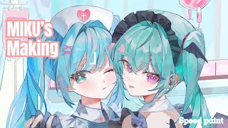 Angle and devil Miku // Clip Studio Paint Speedpaint